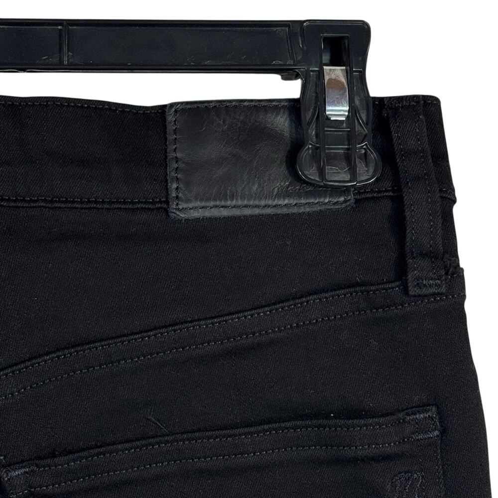 Madewell SZ 27 - 9” Skinny Jeans Mid-Rise Button-Fly Stretch Pockets Black Women - Picture 6 of 10